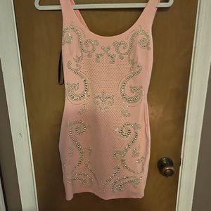 Bebe Pink Body Con Dress
